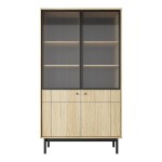 JAPANDI display cabinet 104 cm, Linea oak