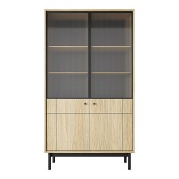 JAPANDI display cabinet 104 cm, Linea oak