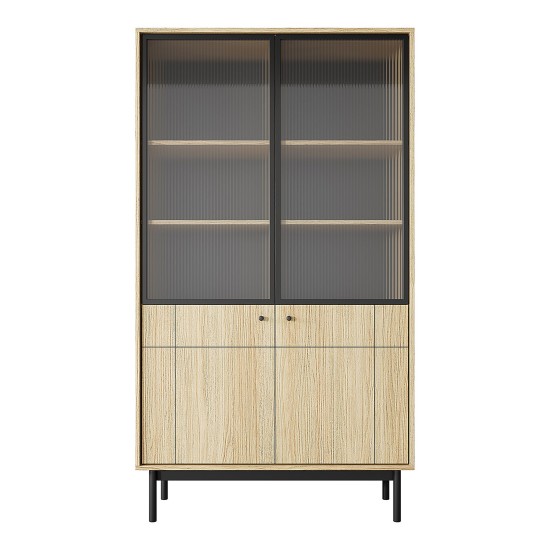 JAPANDI display cabinet 104 cm, Linea oak JAPANDI display cabinet 104 cm, Linea oak