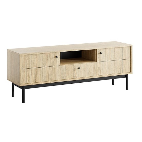 JAPANDI tv unit 154 cm, Linea oak