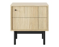 JAPANDI bedside table 54 cm, Linea oak