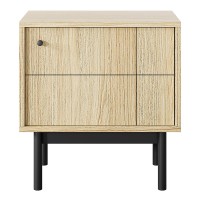JAPANDI bedside table 54 cm, Linea oak