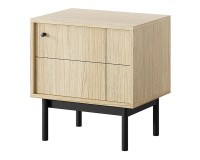 JAPANDI bedside table 54 cm, Linea oak