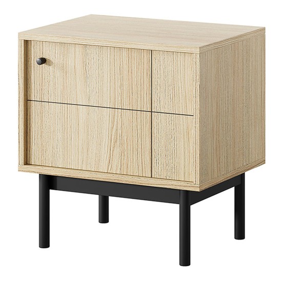 JAPANDI bedside table 54 cm, Linea oak