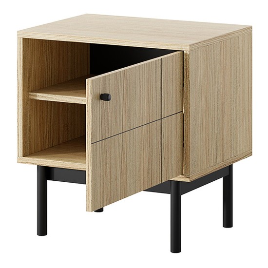 JAPANDI bedside table 54 cm, Linea oak