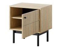 JAPANDI bedside table 54 cm, Linea oak