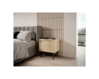 JAPANDI bedside table 54 cm, Linea oak