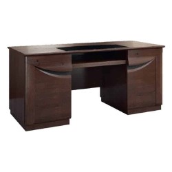 Large Desk BARI with a shelf - solid oak