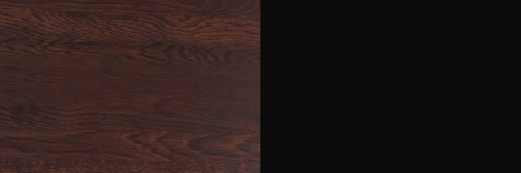 Burgundy oak with black
