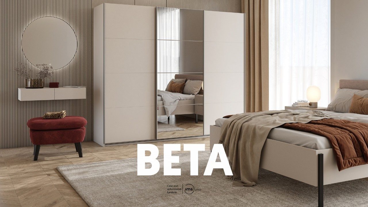 BETA sliding wardrobe with mirror
